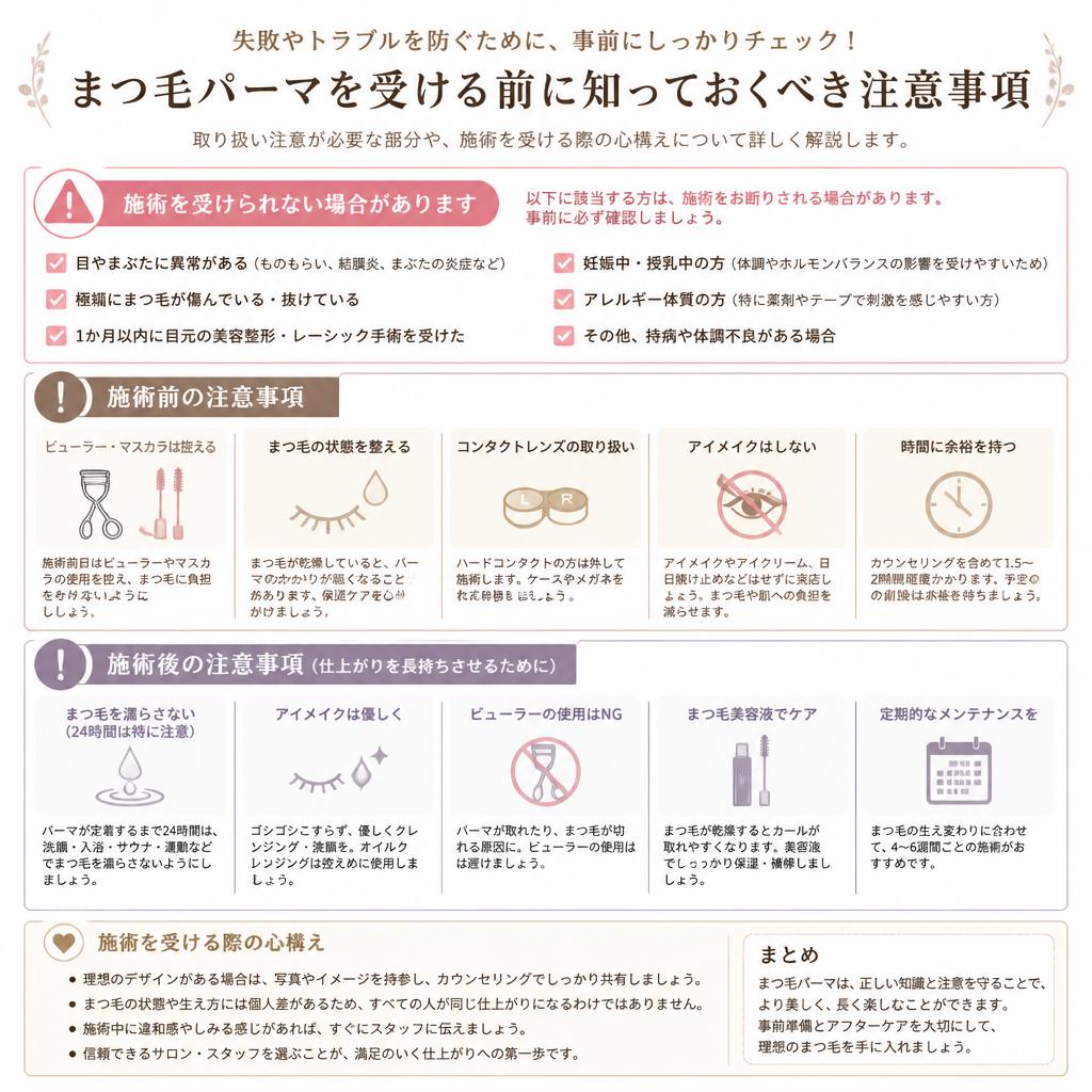 2. 施術前に確認すべき注意事項