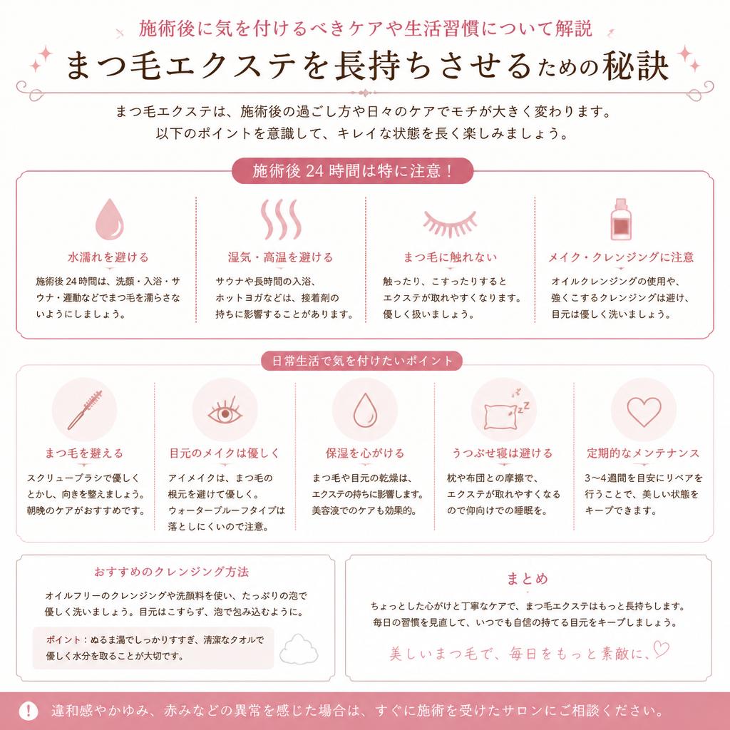 3. 施術後の注意事項