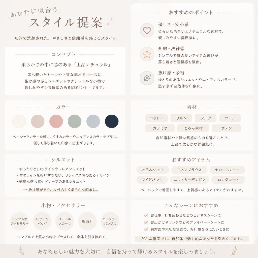 あなたに似合うスタイルを提案する！