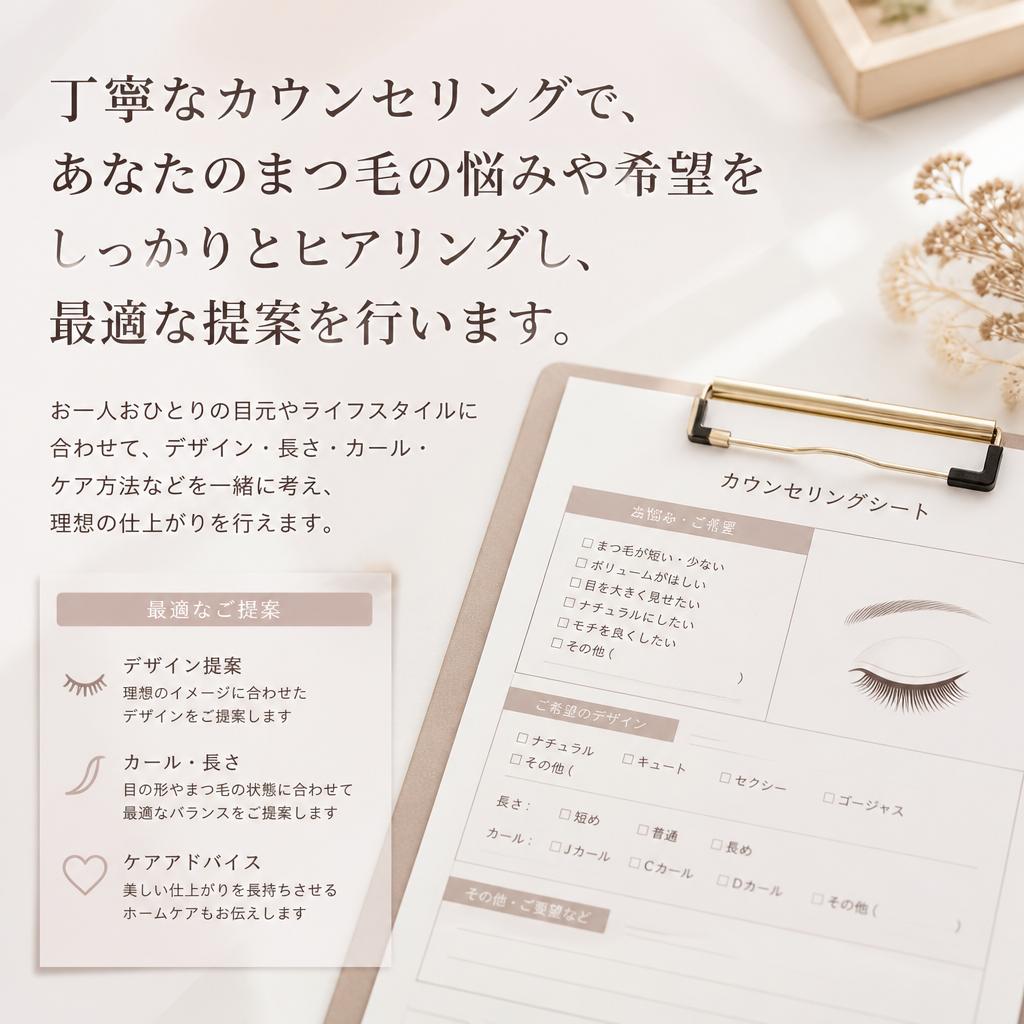 個別対応のカウンセリング